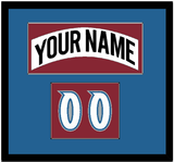 Colorado Nameplate & Number (Shoulder) - Home White (1995-1996) - Single Mat 2