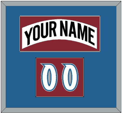 Colorado Nameplate & Number (Shoulder) - Home White (1995-1996) - Essential Tier 2