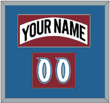 Colorado Nameplate & Number (Shoulder) - Home White (1995-1996) - Single Mat 2