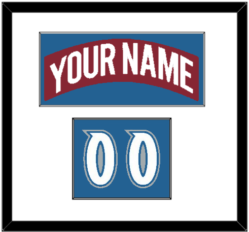 Colorado Nameplate & Number (Shoulder) - Road Burgundy (1995-1996) - Single Mat 1