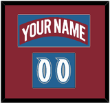 Colorado Nameplate & Number (Shoulder) - Road Burgundy (1995-1996) - Single Mat 2