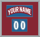 Colorado Nameplate & Number (Shoulder) - Road Burgundy (1995-1996) - Single Mat 2