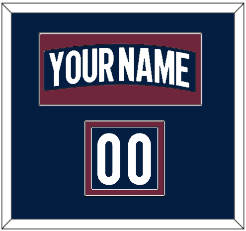 Colorado Nameplate & Number (Shoulder) - Alternate Navy - Signature Tier 2