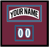 Colorado Nameplate & Number (Shoulder) - Home White (1999-2001) - Double Mat 2