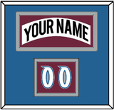 Colorado Nameplate & Number (Shoulder) - Home White (1999-2001) - Double Mat 3