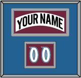 Colorado Nameplate & Number (Shoulder) - Home White (1999-2001) - Double Mat 3