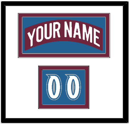 Colorado Nameplate & Number (Shoulder) - Road Burgundy (1999-2001) - Signature Tier 1