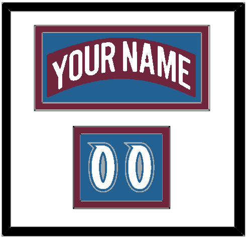 Colorado Nameplate & Number (Shoulder) - Road Burgundy (1999-2001) - Signature Tier 1