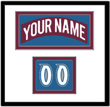 Colorado Nameplate & Number (Shoulder) - Road Burgundy (1999-2001) - Double Mat 1