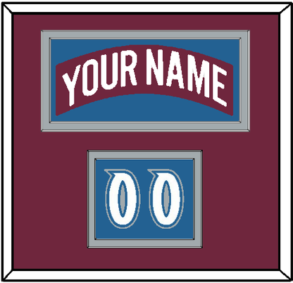 Colorado Nameplate & Number (Shoulder) - Road Burgundy (1999-2001) - Signature Tier 2