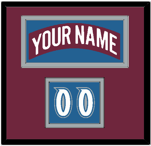 Colorado Nameplate & Number (Shoulder) - Road Burgundy (1999-2001) - Signature Tier 2