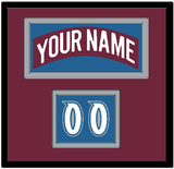 Colorado Nameplate & Number (Shoulder) - Road Burgundy (1999-2001) - Double Mat 2