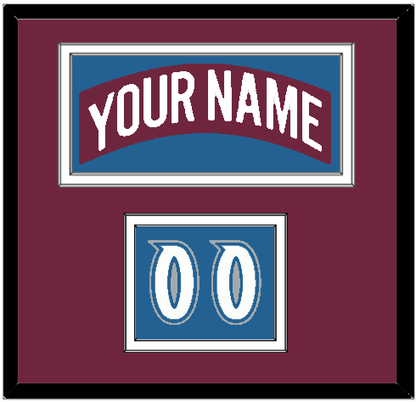 Colorado Nameplate & Number (Shoulder) - Road Burgundy (1999-2001) - Signature Tier 3