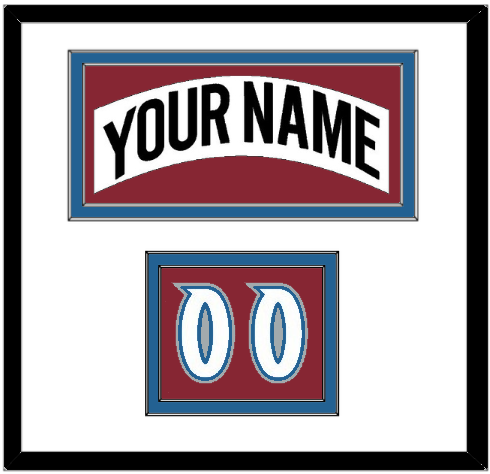 Colorado Nameplate & Number (Shoulder) - Home White (1995-1996) - Signature Tier 1