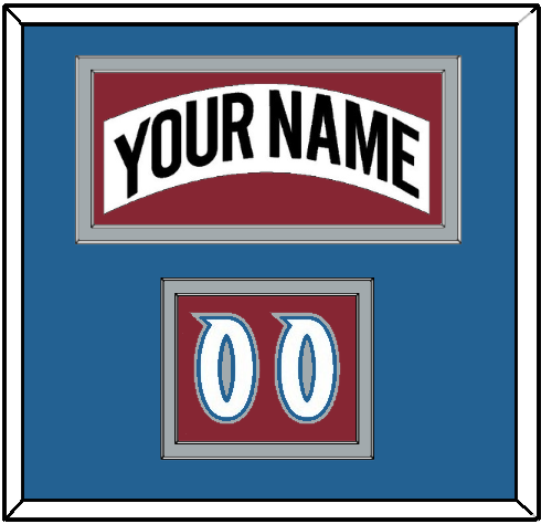 Colorado Nameplate & Number (Shoulder) - Home White (1995-1996) - Signature Tier 3