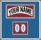 Colorado Nameplate & Number (Shoulder) - Home White (1995-1996) - Double Mat 3