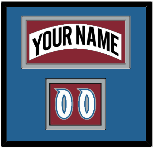 Colorado Nameplate & Number (Shoulder) - Home White (1995-1996) - Signature Tier 3