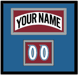 Colorado Nameplate & Number (Shoulder) - Home White (1995-1996) - Double Mat 3