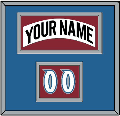 Colorado Nameplate & Number (Shoulder) - Home White (1995-1996) - Signature Tier 3