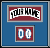 Colorado Nameplate & Number (Shoulder) - Home White (1995-1996) - Double Mat 3