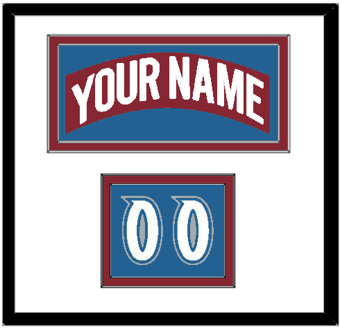 Colorado Nameplate & Number (Shoulder) - Road Burgundy (1995-1996) - Signature Tier 1