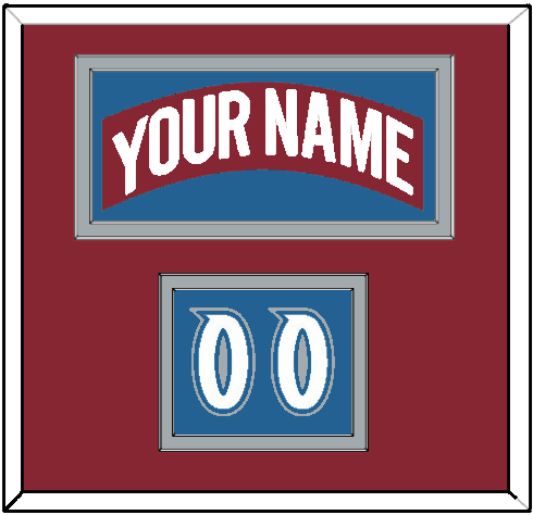 Colorado Nameplate & Number (Shoulder) - Road Burgundy (1995-1996) - Signature Tier 2