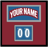 Colorado Nameplate & Number (Shoulder) - Road Burgundy (1995-1996) - Double Mat 2
