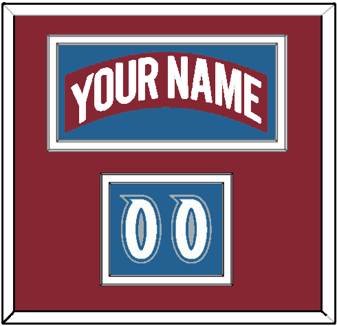 Colorado Nameplate & Number (Shoulder) - Road Burgundy (1995-1996) - Signature Tier 3