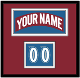 Colorado Nameplate & Number (Shoulder) - Road Burgundy (1995-1996) - Double Mat 3
