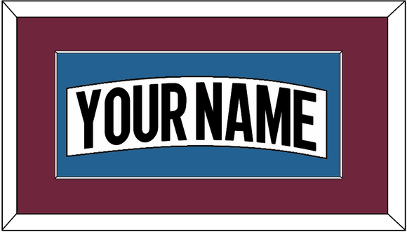 Colorado Nameplate - Road White (2017-2021) - Single Mat 2