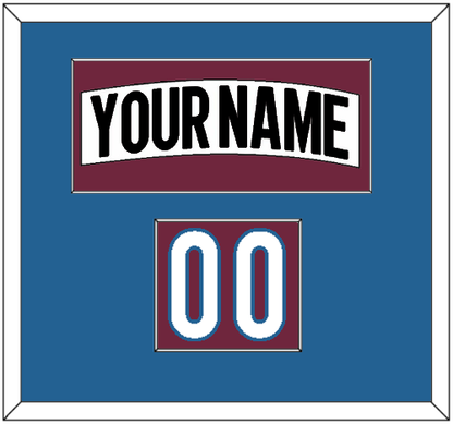 Colorado Nameplate & Number (Shoulder) - Road White (2017-2021) - Essential Tier 2