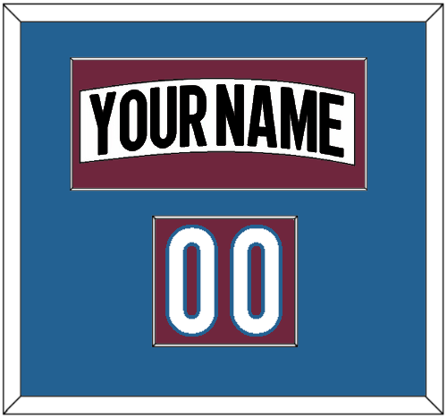 Colorado Nameplate & Number (Shoulder) - Road White (2017-2021) - Single Mat 2