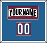 Colorado Nameplate & Number (Shoulder) - Road White (2017-2021) - Single Mat 2
