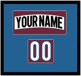 Colorado Nameplate & Number (Shoulder) - Road White (2017-2021) - Single Mat 2