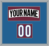 Colorado Nameplate & Number (Shoulder) - Road White (2017-2021) - Single Mat 2