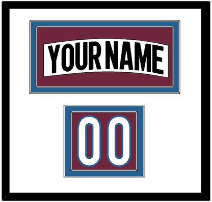 Colorado Nameplate & Number (Shoulder) - Road White (2017-2021) - Signature Tier 1