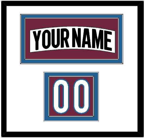 Colorado Nameplate & Number (Shoulder) - Road White (2017-2021) - Signature Tier 1