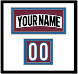 Colorado Nameplate & Number (Shoulder) - Road White (2017-2021) - Double Mat 1