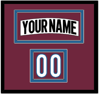 Colorado Nameplate & Number (Shoulder) - Road White (2017-2021) - Signature Tier 2