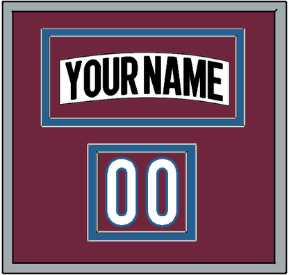 Colorado Nameplate & Number (Shoulder) - Road White (2017-2021) - Signature Tier 2