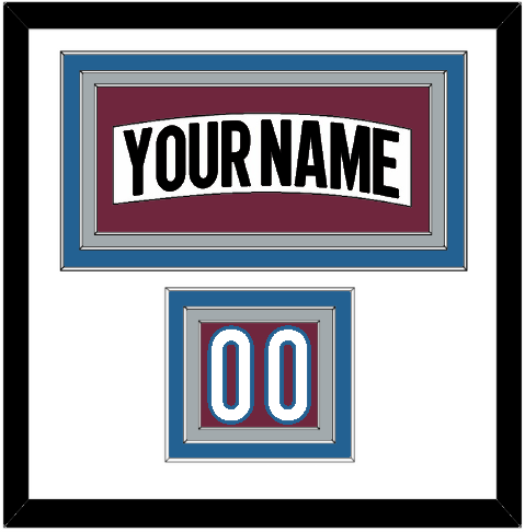 Colorado Nameplate & Number (Shoulder) - Road White (2017-2021) - Triple Mat 1