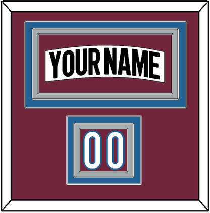Colorado Nameplate & Number (Shoulder) - Road White (2017-2021) - Premier Tier 2