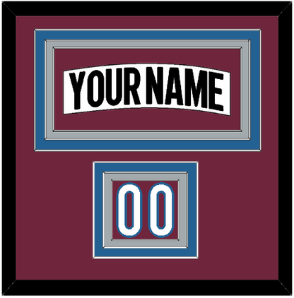 Colorado Nameplate & Number (Shoulder) - Road White (2017-2021) - Premier Tier 2