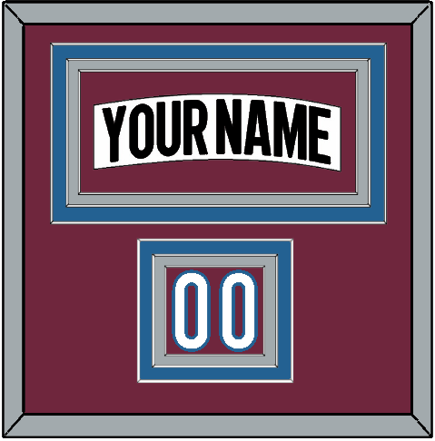 Colorado Nameplate & Number (Shoulder) - Road White (2017-2021) - Premier Tier 2