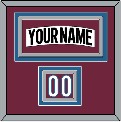 Colorado Nameplate & Number (Shoulder) - Road White (2017-2021) - Premier Tier 2