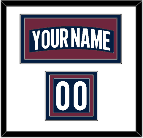 Colorado Nameplate & Number (Shoulder) - Alternate Navy - Triple Mat 1