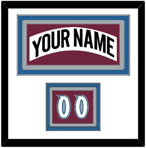 Colorado Nameplate & Number (Shoulder) - Home White (1999-2001) - Premier Tier 1