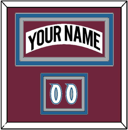 Colorado Nameplate & Number (Shoulder) - Home White (1999-2001) - Premier Tier 2