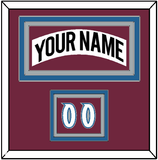 Colorado Nameplate & Number (Shoulder) - Home White (1999-2001) - Triple Mat 2