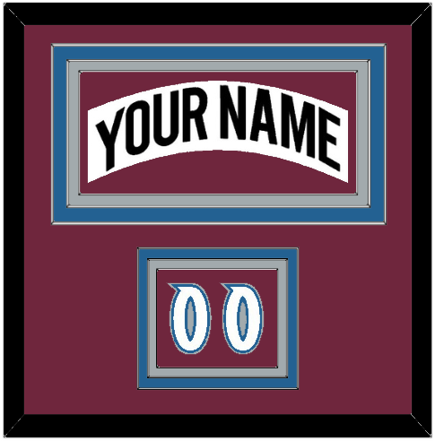 Colorado Nameplate & Number (Shoulder) - Home White (1999-2001) - Premier Tier 2
